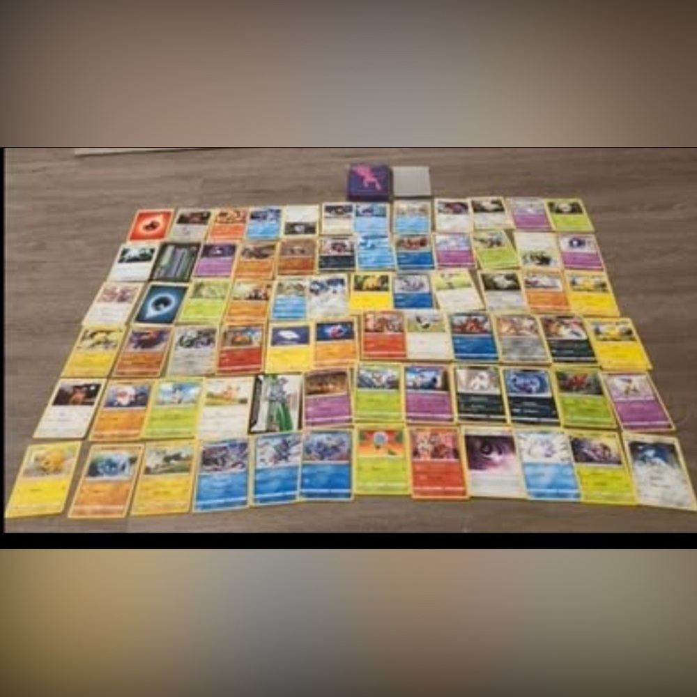 Pokemon Multi-Color Battle Card Bundle - Blue Yellow Purple Mix